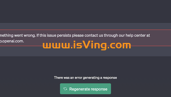 ChatGPT 如何解决 “Something went wrong. lf this issue persists ….” 错误